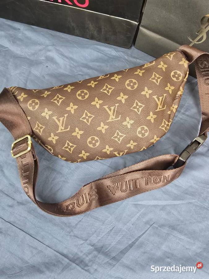 Nerka lv brązowa lampas monogram louis vuitton Torby i torebki Wadowice