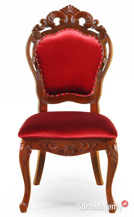 Nowe stylowe krzesło krzesła rzeźbione ludwikowskie 78380