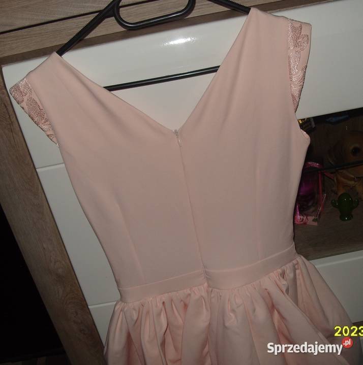 Morelowa Elegancka sukienka FORTI r3436 NOWA