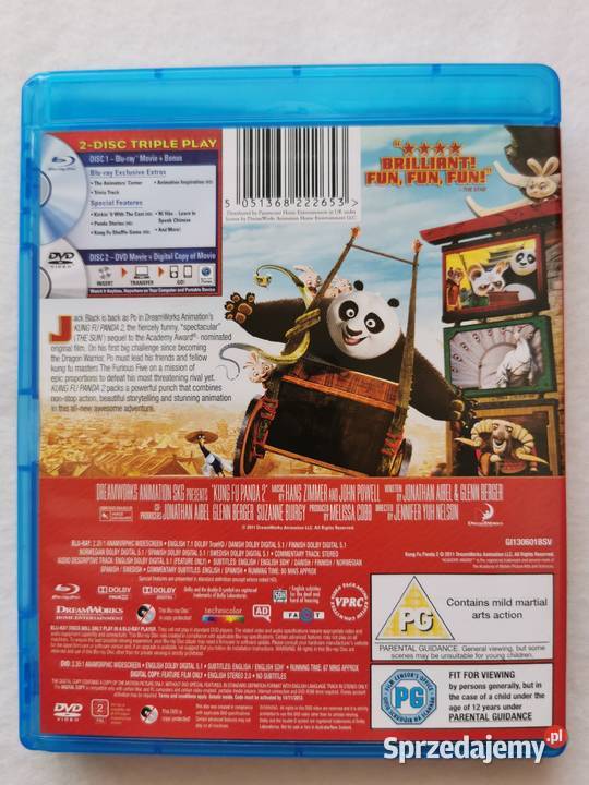 Kung Fu Panda 2 Bluray En 2011 Bluray DVD łódzkie