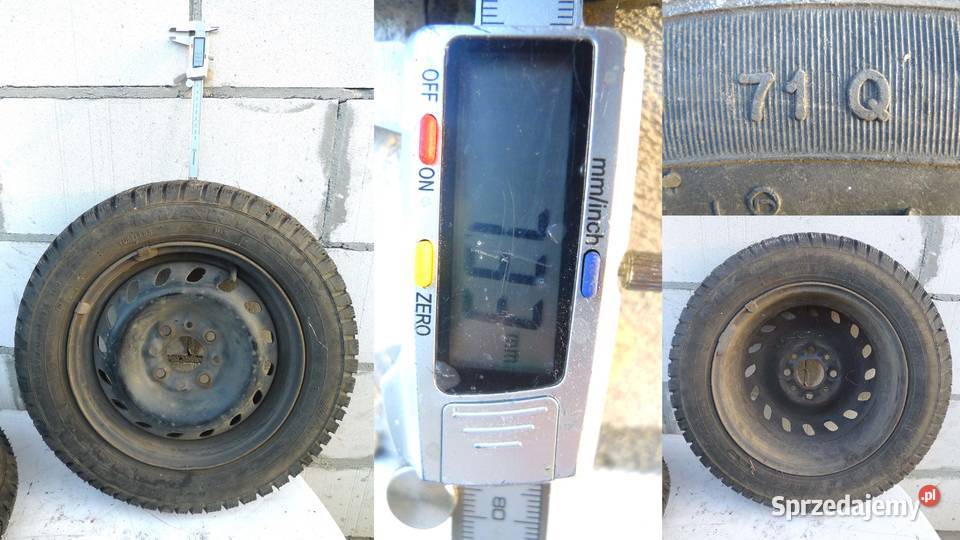 Koła 4 Fiat Cinquecento zimowe 14570 R15 Godziesze Wielkie