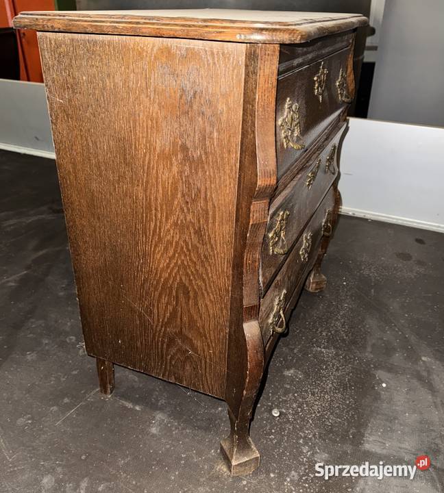 Klasyczna drewniana szafkakomódka w stylu retro 60cm Trzcińsko-Zdrój