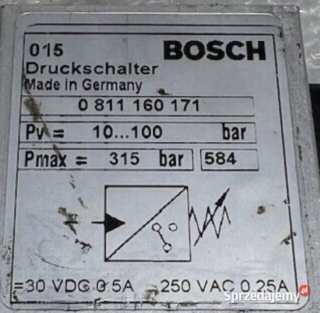 Bosch 0811160171 Bosch 0 811 160 171 Przełącznik Części maszyn i innych pojazdów Poznań