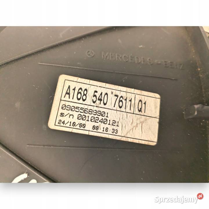 LICZNIK ZEGARY A1685407611 Mercedes W168 17 CDI