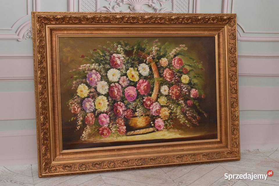Kwiaty Róże na Stole Obraz na Materiale 115x85