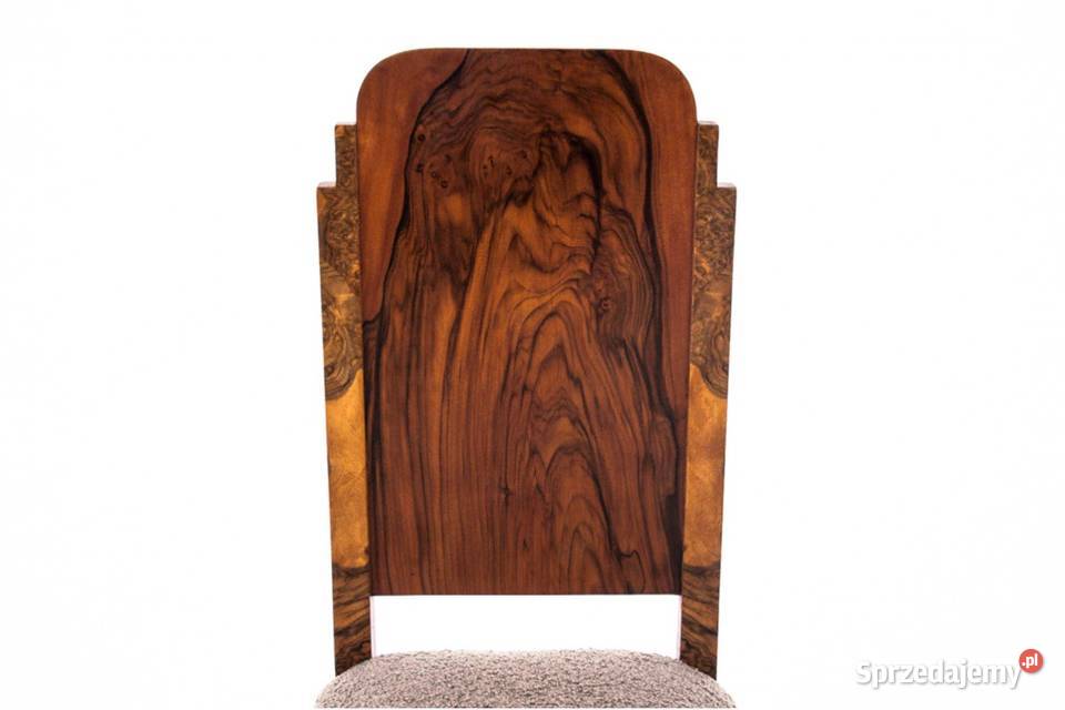 Stół do jadalni w stylu Art Deco z krzesłami z Antyki Chorzów