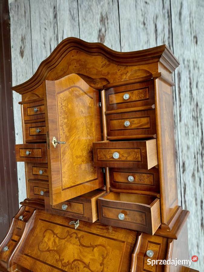 Sekretarzyk Biurko Stylowe z intarsją 368 Byczyna