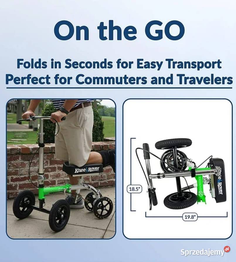 Nowa składana hulajnoga do poruszania się pomorskie