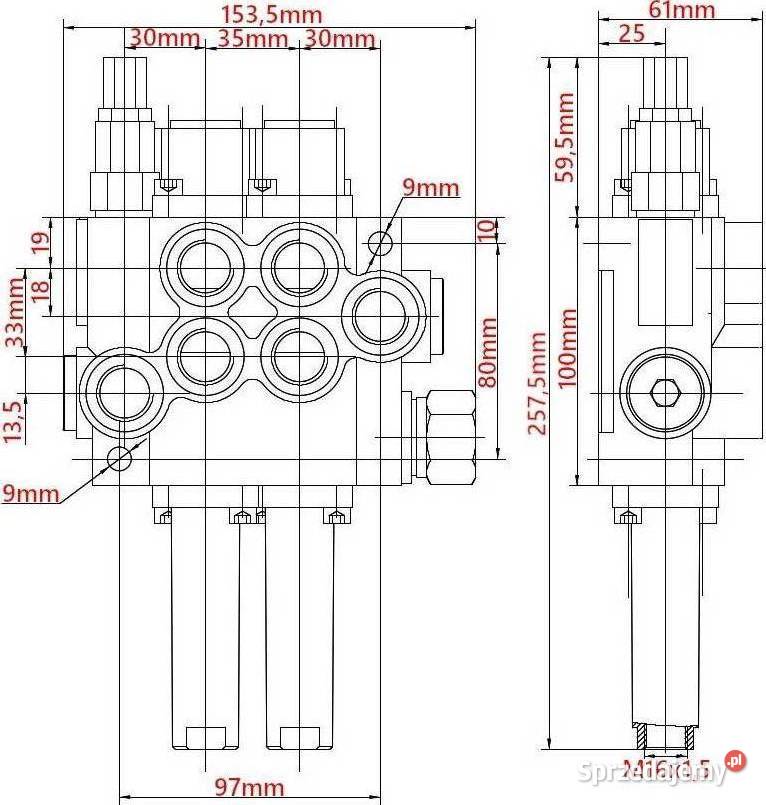 ROZDZIELACZ 40L JOYSTICK 2P ZESTAW 2 SEK DO TURA sprzedam