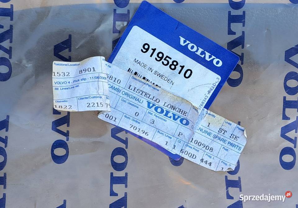 LISTWA NAKŁADKA PROGOWA TYŁ LEWA VOLVO S60 S80 sprzedam