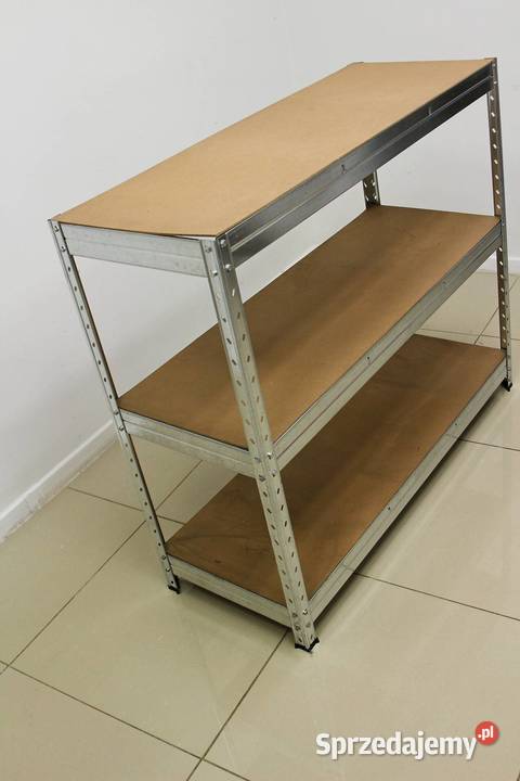 Regał metalowy magazynowy 121x104x46 3 półki Tychy