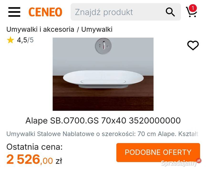 Umywalka Alape stał emaliowana biały Marki