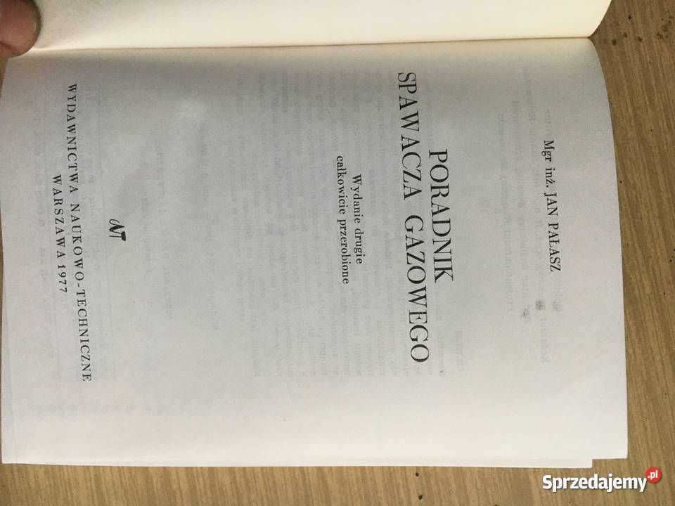 Poradnik spawacza gazowego Jan Palasz 1977 Stan wielkopolskie sprzedam
