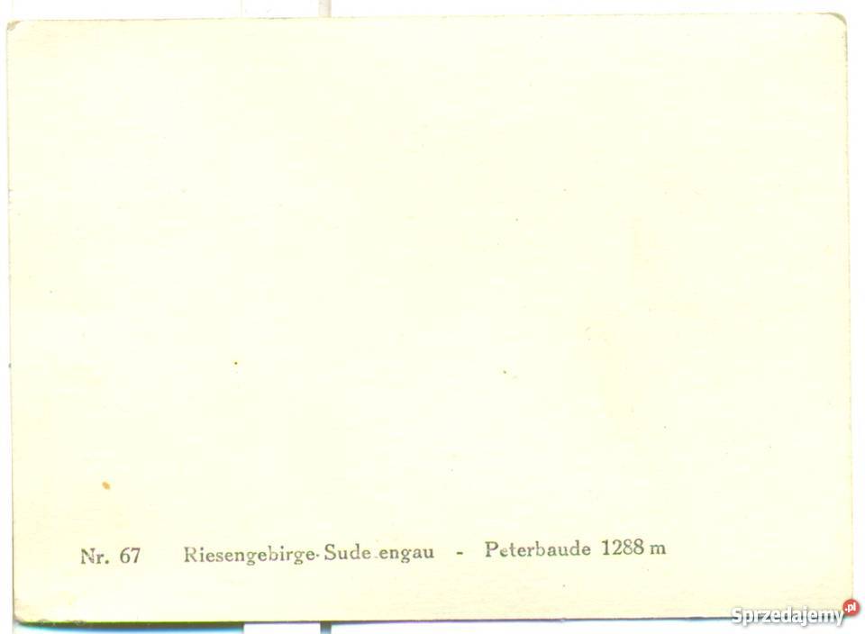 Riesengebirge Sude engau Peterbaude 1288 m wielkopolskie Ostrów Wielkopolski