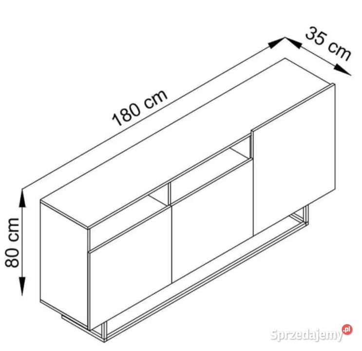 Nowa komoda Enjoy EK180 biała stelaż Komody małopolskie