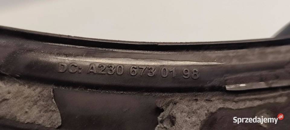 MERCEDES SL R230 USZCZELKA BŁOTNIKA LEWY TYŁ