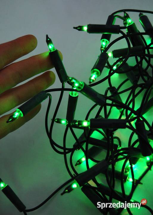 Lampki choinkowe tradycyjne zielone 50 diod Boże Narodzenie Lublin