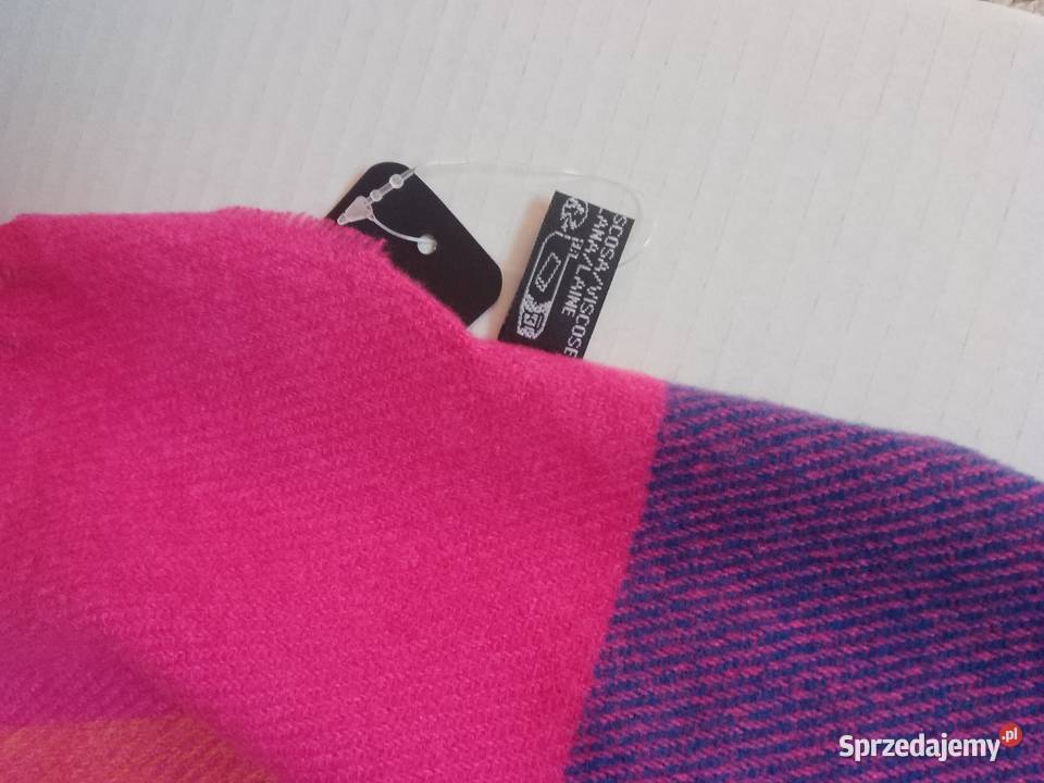 Wielokolorowy duży szalik Moda i Styl Chrzanów sprzedam