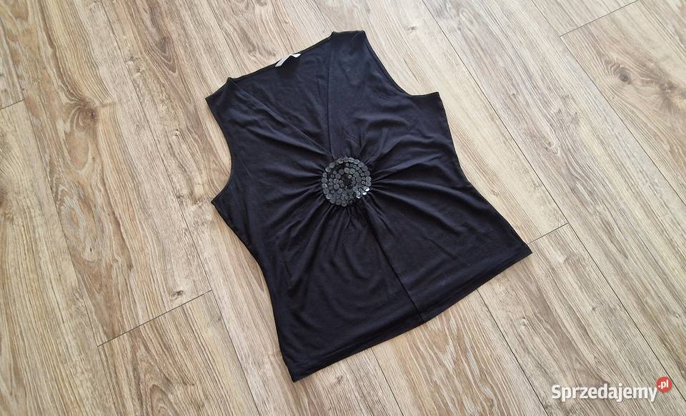 bluzka top koszulka r 40 L Marks Spencer czarna Kraków