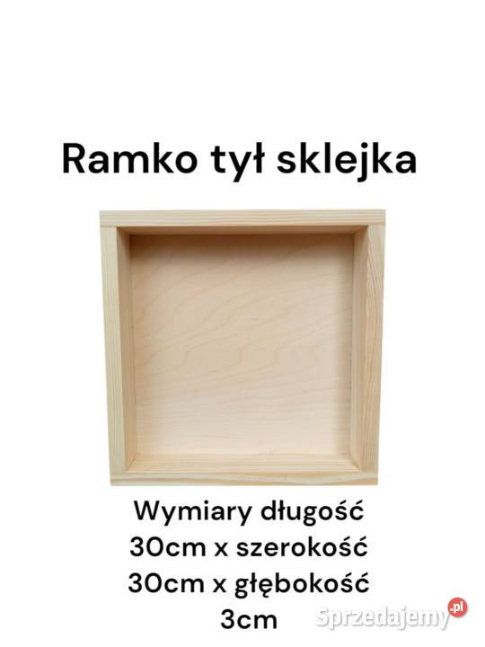Kwadratowa Drewniana Ramka 25x25 Idealna do sprzedam