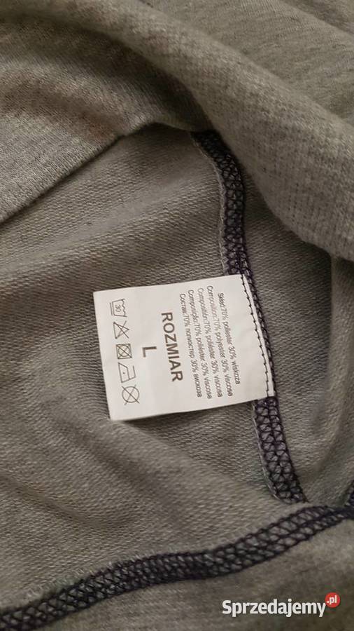 Bluzka sportowa nietoperz szara Wellness L