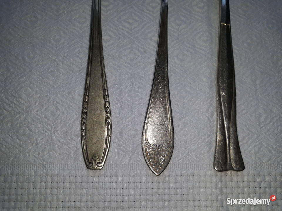 widelce posrebrzane zdobione antyk cudo Gdańsk