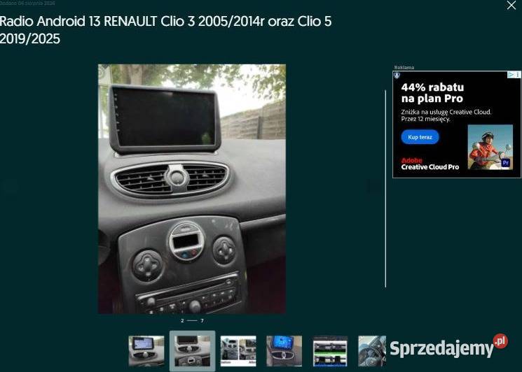 Radio Android 13 RENAULT Clio 3 20052014r Clio 5 Radioodtwarzacze Ożarowice