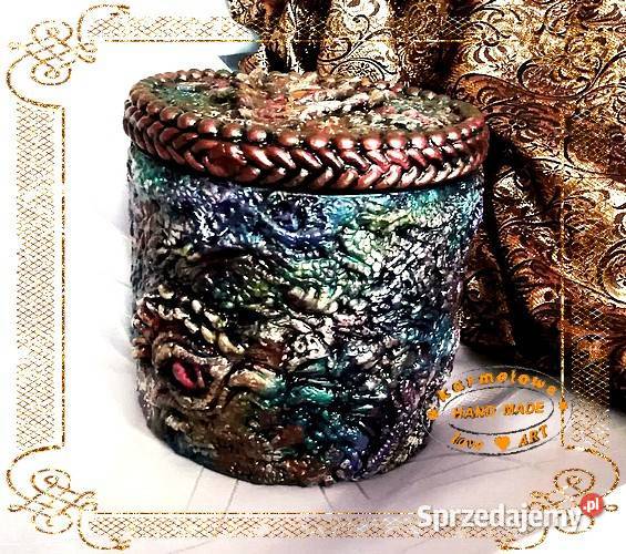 Pudełko do przechowywania handmade mazowieckie Warszawa sprzedam