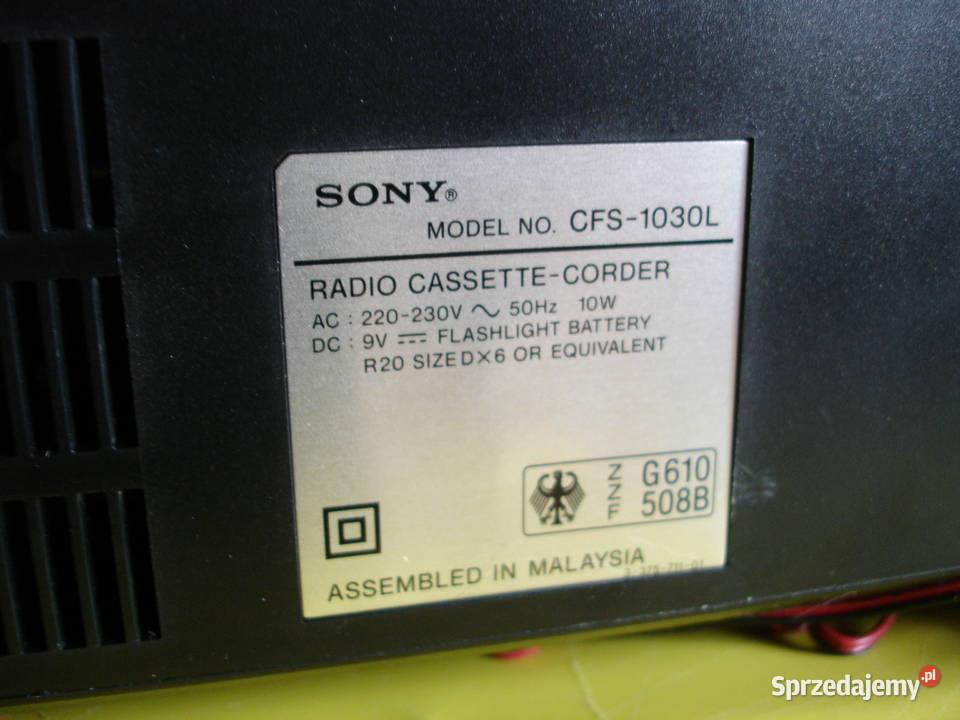 Radiomagnetofon SONY CFS1030L Zielona Góra