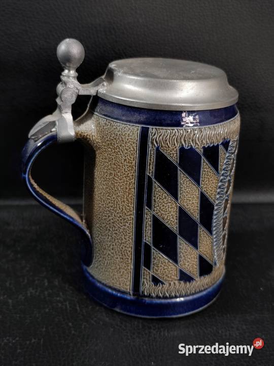Niemiecki Kufel do Piwa Bierkrug 05L Lew Poddębice sprzedam