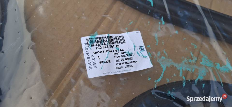 VW CRAFTER II MAN TGE USZCZELKA DRZWI Bieleń