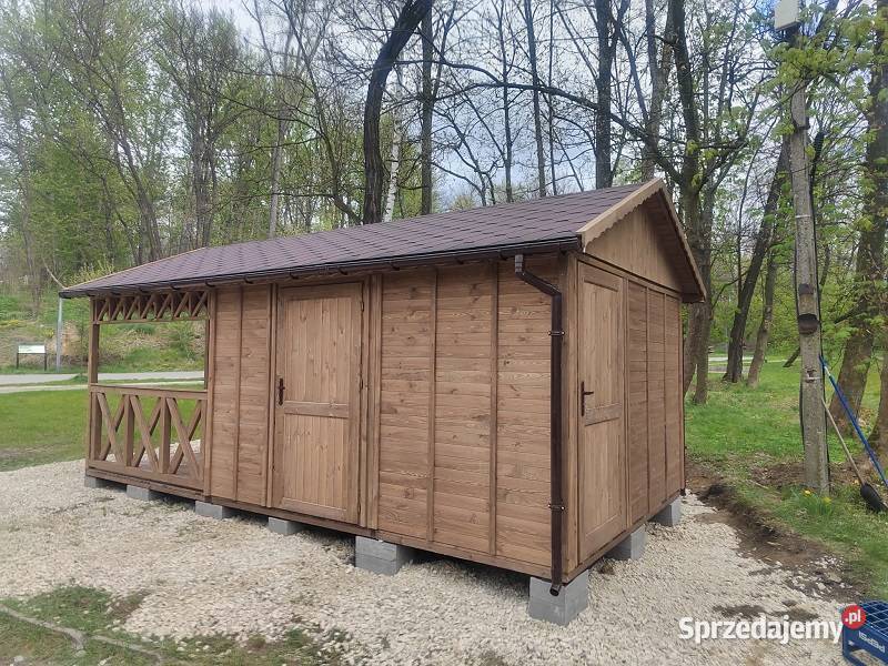 DOMEK HANDLOWY 7 DREWNIANY KIOSK SKLEPIK śląskie Parzymiechy