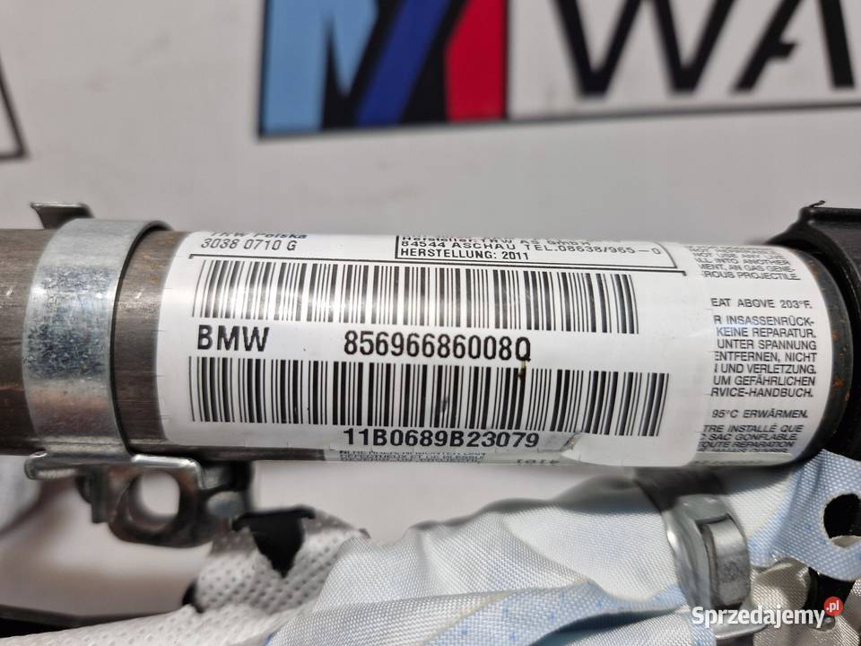 BMW 3 E90 KURTYNA PODUSZKA AIRBAG PRAWA ORYGINAŁ osobowe dolnośląskie