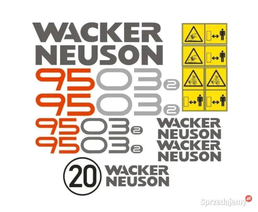 Naklejki oklejenie naklejka WACKER NEUSON 9503 Janików