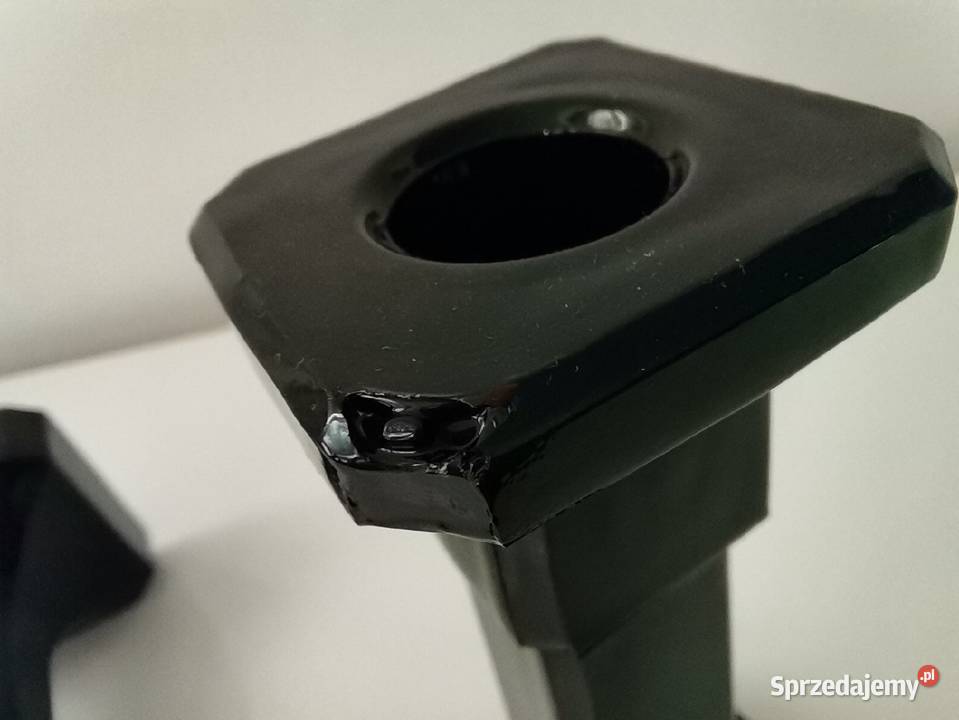 Stare nieużywane 2 świeczniki hialitowe HSG