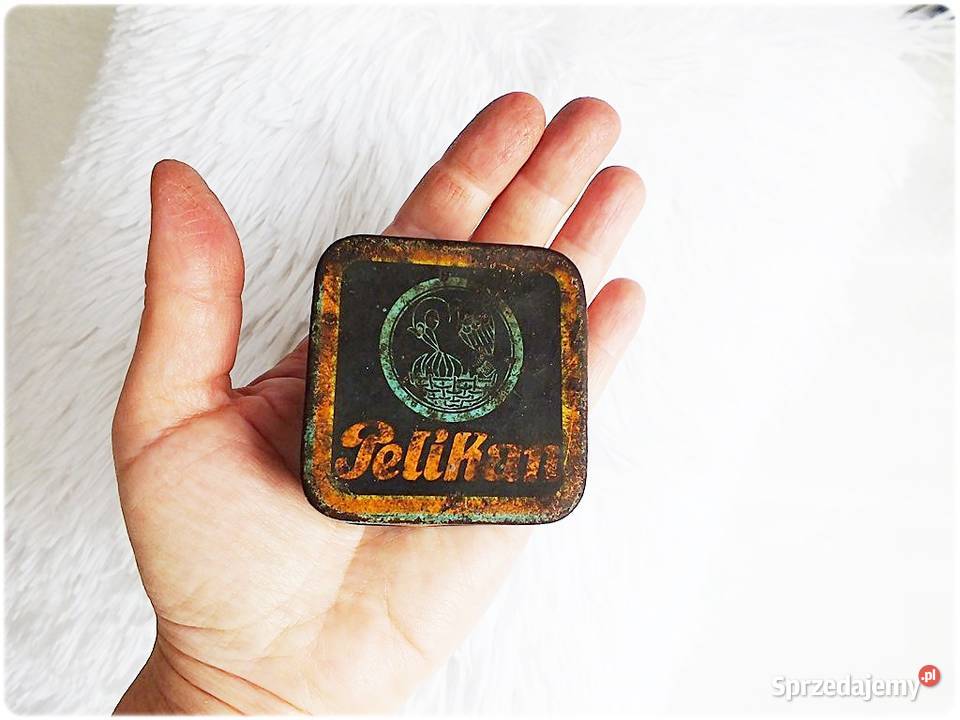 Stare Pudełko Pelikan przedwojenne z lat 30tych lubuskie Żary