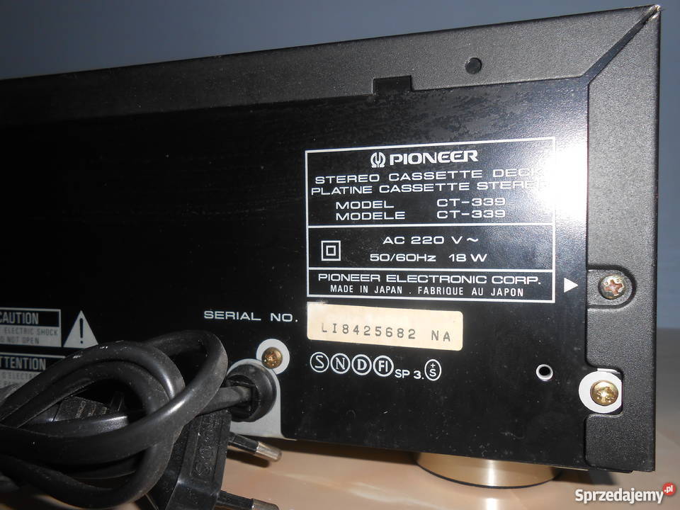 Magnetofon PIONEER CT339 Łapy