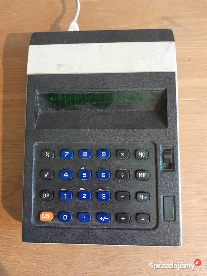Stary kalkulator Mera typ Elwro 144 zabytek PRL Dąbrowa Górnicza