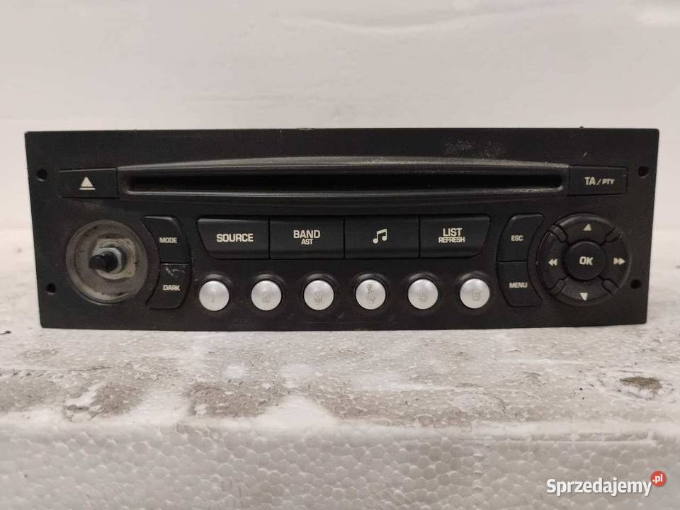 RADIO CD PEUGEOT 207 96639793XT Sprzęt audio fabryczny sprzedam