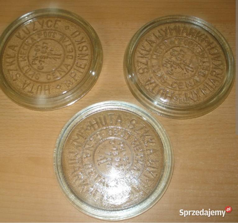 Pokrywi szklane do wekow prl Lublin sprzedam