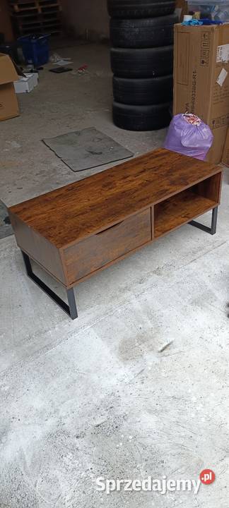 Stolik kawowy z dwustronna szuflada 106x48x44 sprzedam