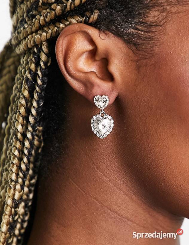 ASOS Bogato zdobione kolczyki ślubne z Londynu Dla kobiet Kraków