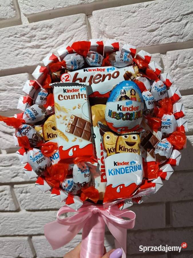 Lizak Kinder Prezent na Zająca Słodki box bukiet Zagórów sprzedam