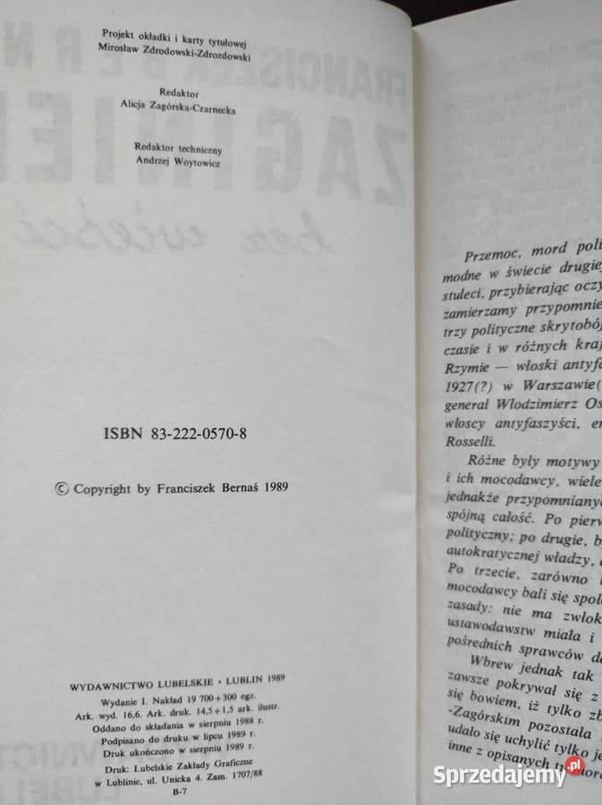 Franciszek Bernaś Zaginieni bez wieści Kielce