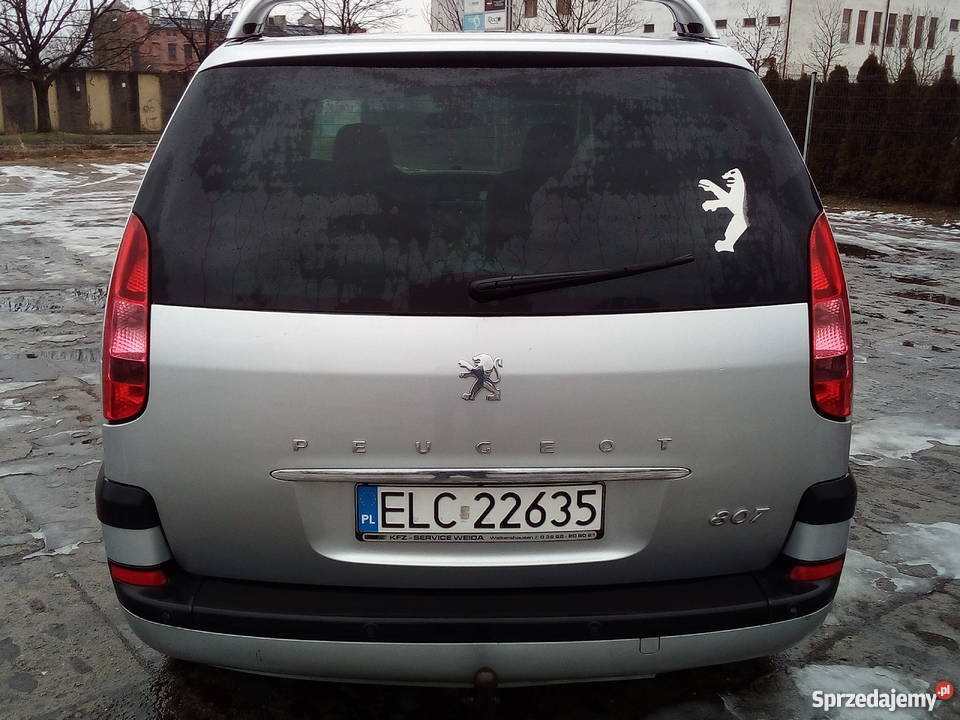 Peugeot 807 22 HDI Stan 8 osobowy przyciemniane szyby Motoryzacja Łódź