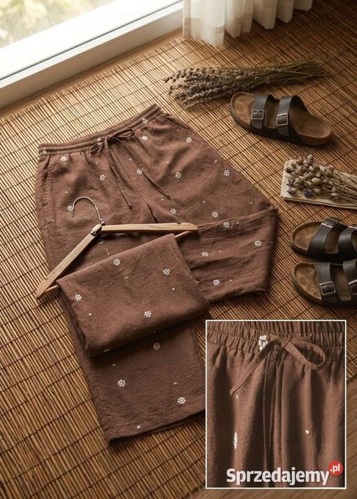 Brązowe spodnie Casual S Odzież wyjściowa Warszawa