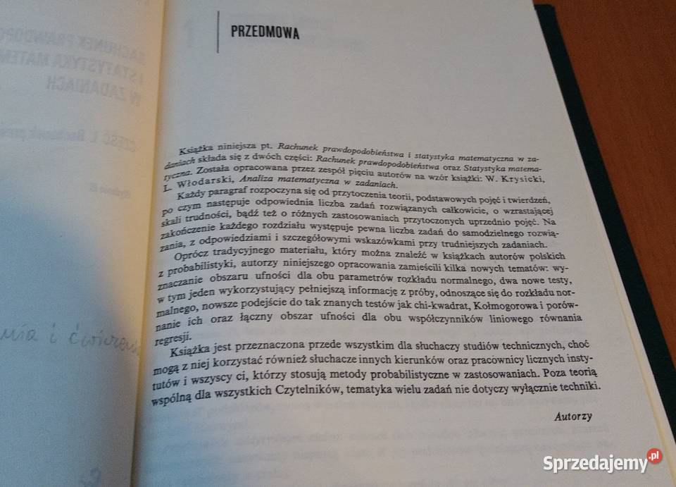Rachunek prawdopodobieństwa w zadaniach Krysicki Gdańsk