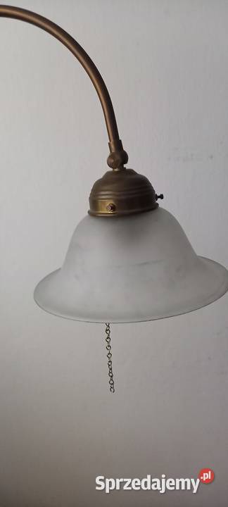 Mosiężna lampa podłogowa z ruchomym ramieniam 2 Skierniewice