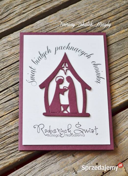 Kartka świąteczna na Boże Narodzenie z szopką Słupsk