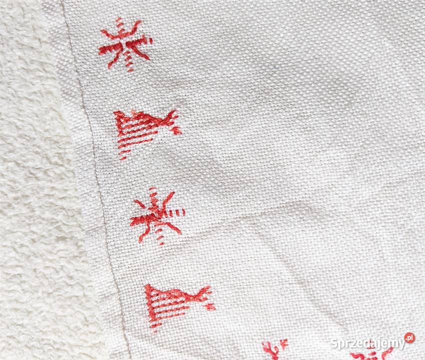 Serwetka ręcznie haftowana haft krzyżykowy Szczecin